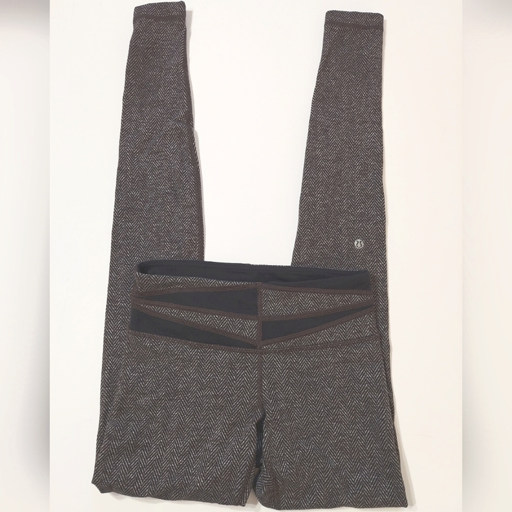 Lululemon Wunder Under Herringbone Color Block La… - image 1